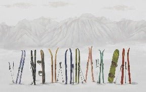 Papier peint ski à Courchevel