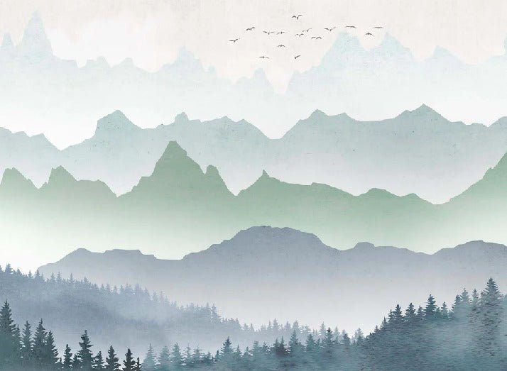 Forest morning mist wallpaper, XXL, tendance