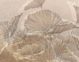 Papier peint panoramique lotus sepia