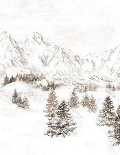 Papier peint montagne massif des Alpes