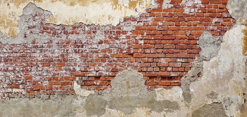 Papier peint bistrot brique cassée, XXL, tendance