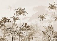 Papier peint panoramique jungle eden sépia, XXL, tendance