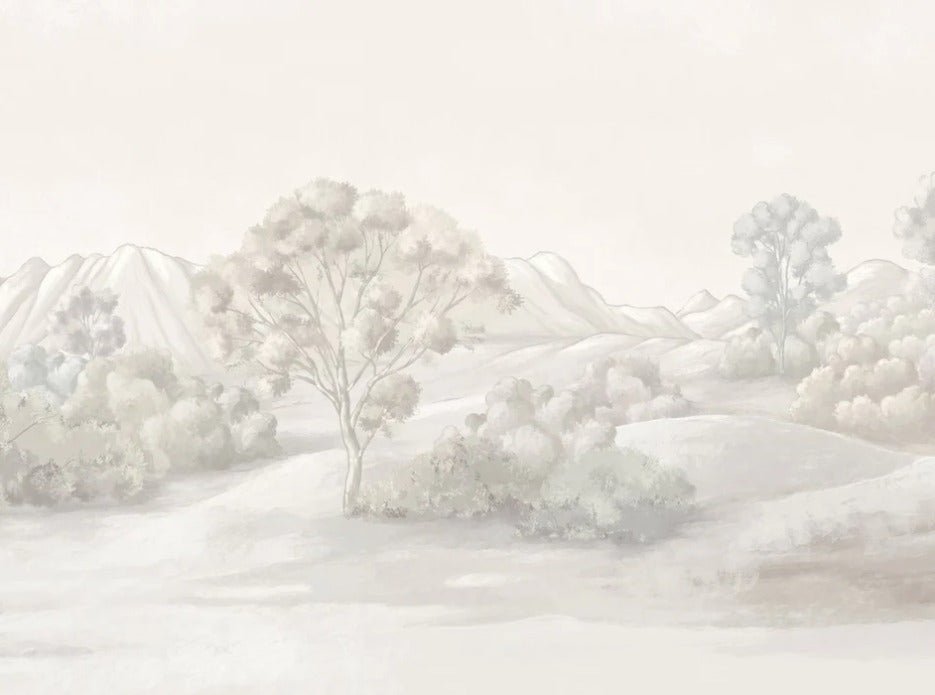 Papier peint paysage poétique sépia, XXL, tendance