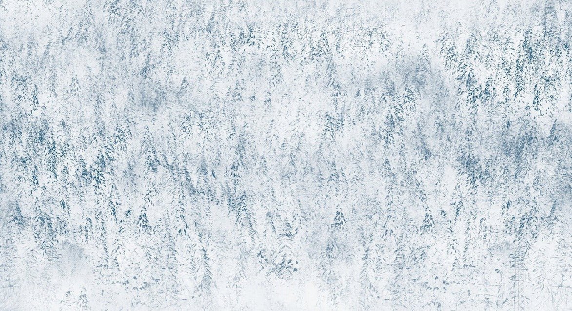 Alpine design misty forest wallpaper