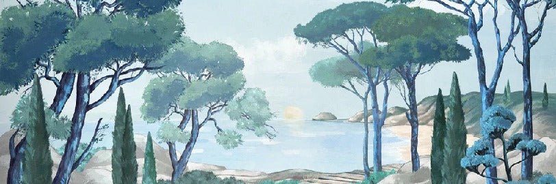 Papier peint balade dans les calanques, XXL, tendance