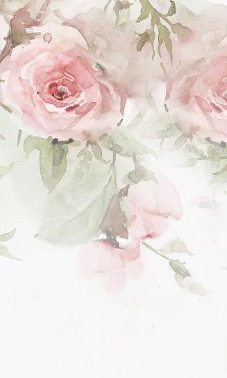 Papier peint Rose Aquarelle, XXL, tendance