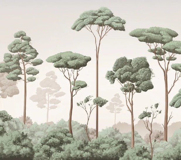 Papier peint brise légère pinède, XXL, tendance