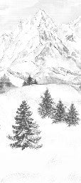Papier peint montagne sommets de Chamonix