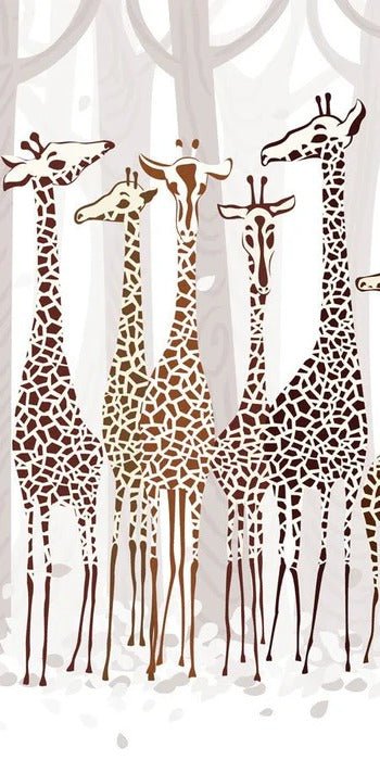 Papier peint Élégantes Girafes, XXL, tendance