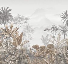 Papier peint tendance tropical sepia