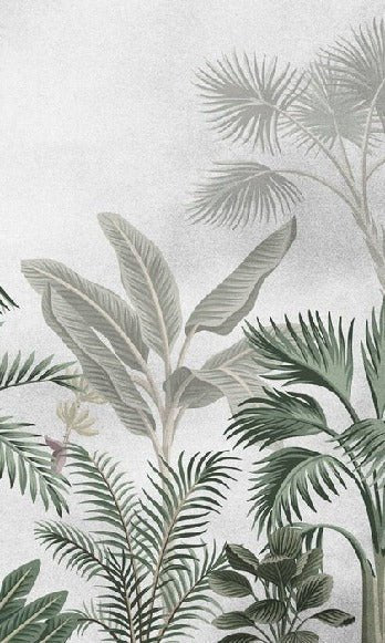 Papier peint jungle tendance arbres exotiques, XXL, tendance
