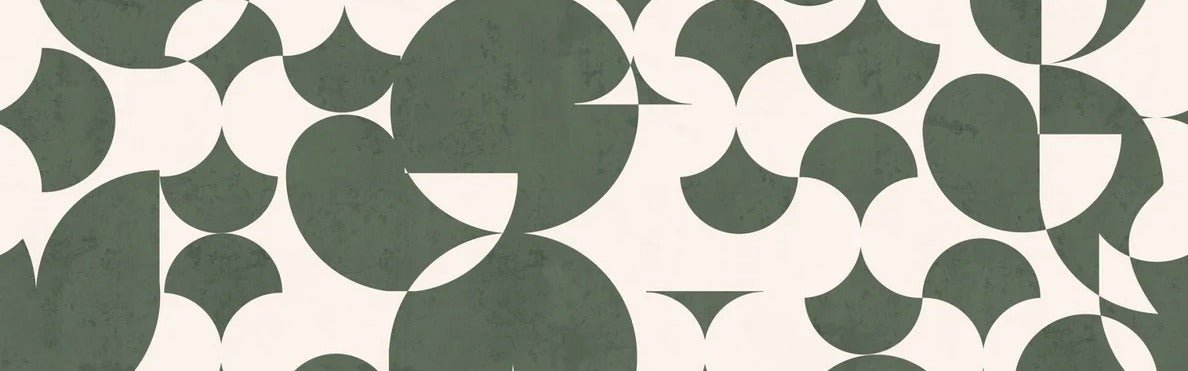 Papier peint restaurant rétro forme graphique, XXL, tendance