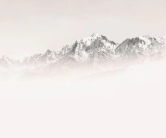 Papier peint matin brumeux Mont Blanc