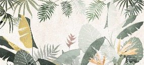 Papier peint restaurant végétal vert jaune, XXL, tendance