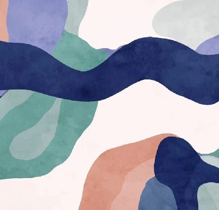Papier peint abstrait ondulation