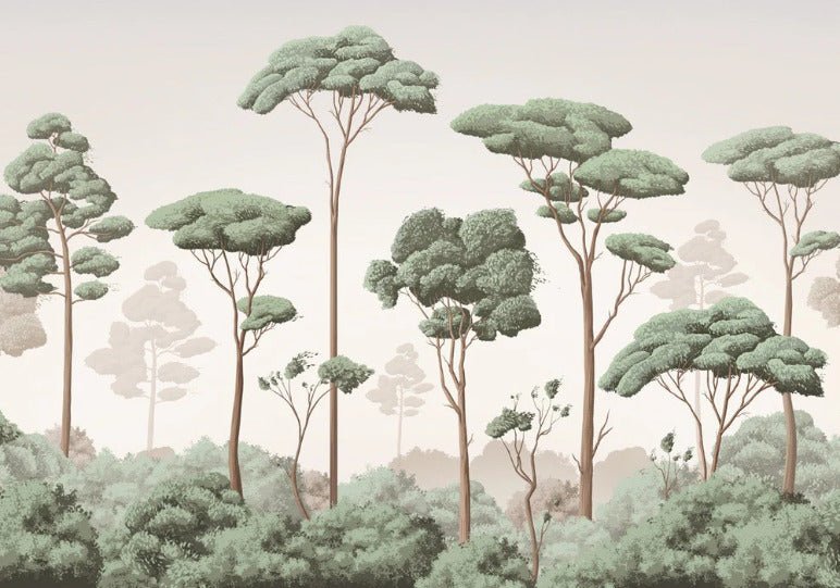 Papier peint brise légère pinède, XXL, tendance