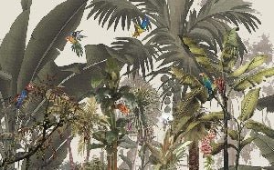 Papier peint panoramique Jungle bananier exotique, XXL, tendance