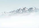 Mont Blanc in the mist wallpaper