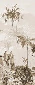 Papier peint panoramique jungle eden sépia, mural concept, tendance