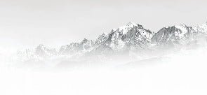Papier peint Mont Blanc dans la brume noir et blanc, XXL, tendance