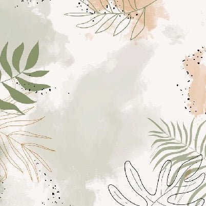 Papier peint panoramique aquarelle végétale