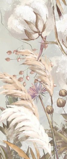 Papier peint panoramique fleur coton