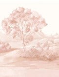 Papier peint paysage poétique jasmin