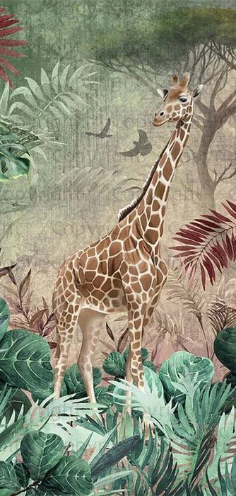 Papier peint girafe somptueuse