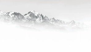 Mont Blanc in the mist black and white wallpaper