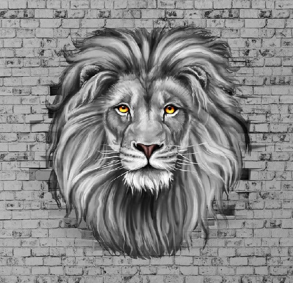 Majestic wild lion wallpaper