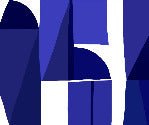 Memphis blue wallpaper