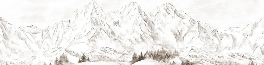 Papier peint montagne massif des Alpes