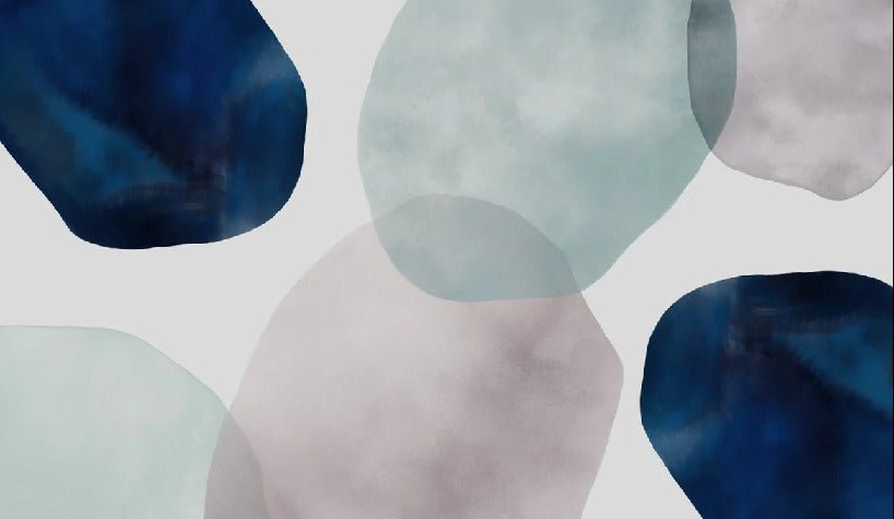 Papier peint cercle abstrait watercolor