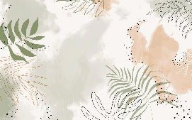 Papier peint panoramique aquarelle végétale