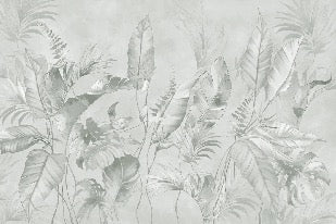 Papier peint élégante jungle sauge