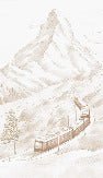 Papier peint panoramique Mont Cervin sépia, XXL, tendance