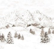 Papier peint montagne massif des Alpes