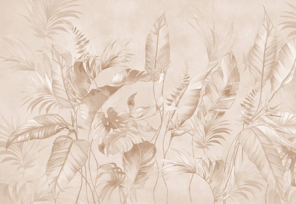Elegant jungle powder wallpaper