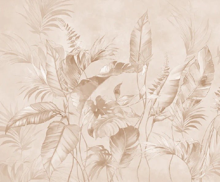 Papier peint élégante jungle poudrée