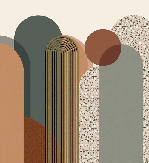 Papier peint Art déco graphique tendance