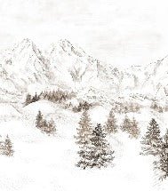 Papier peint montagne massif des Alpes