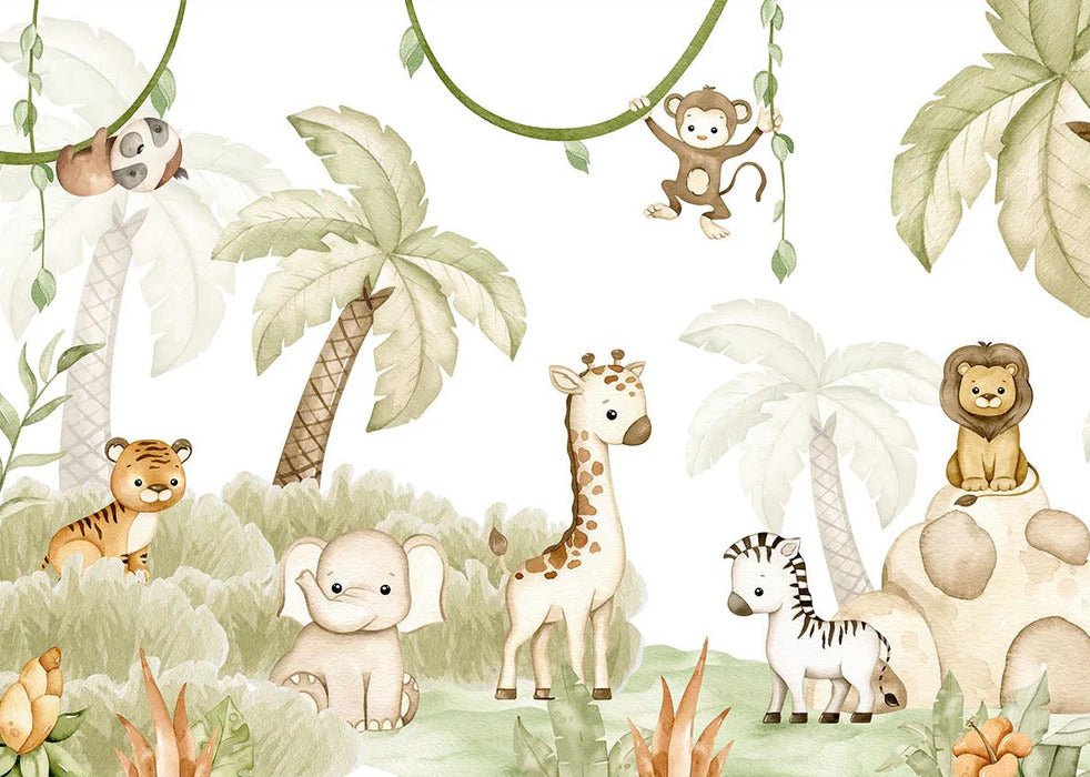 Papier peint animaux savane et douceur, XXL, tendance