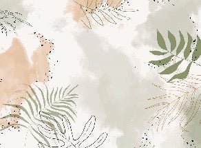 Papier peint panoramique aquarelle végétale