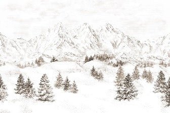 Papier peint montagne massif des Alpes