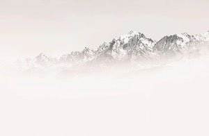 Papier peint matin brumeux Mont Blanc, XXL, tendance