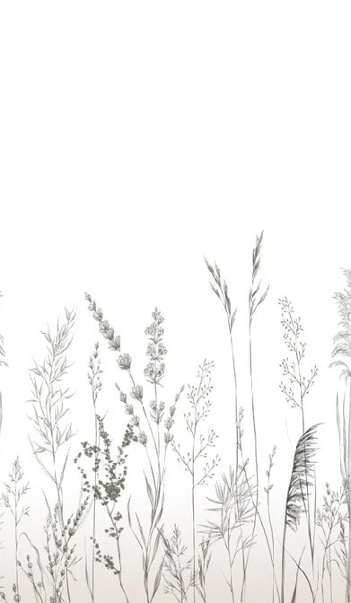 Papier peint poétique pampa, XXL, tendance