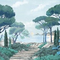 Papier peint balade dans les calanques, XXL, tendance