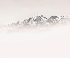 Papier peint matin brumeux Mont Blanc