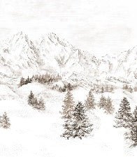 Papier peint montagne massif des Alpes