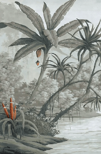 Antique Wallpaper - H210cm x L142cm - Softouch material